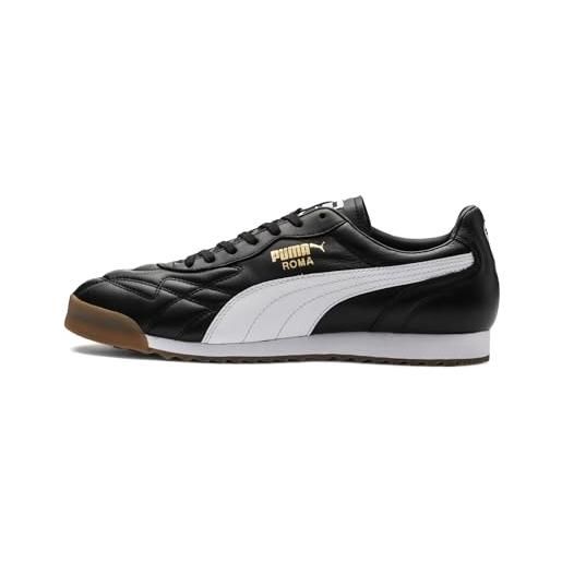 Puma roma anniversario, sneaker unisex-adulto, nero black white 01, 38 eu