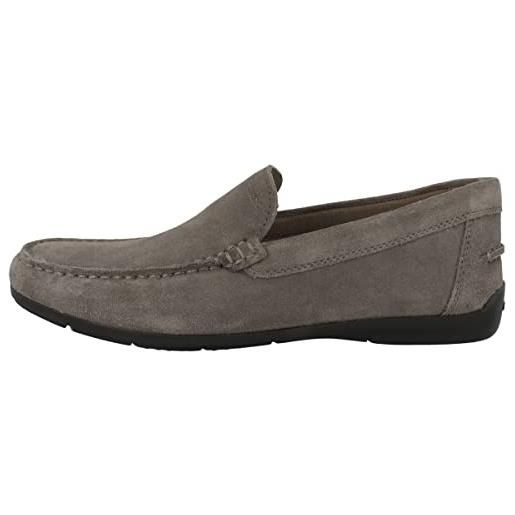 Geox u siron, moccasin uomo, grigio tortora, 43.5 eu