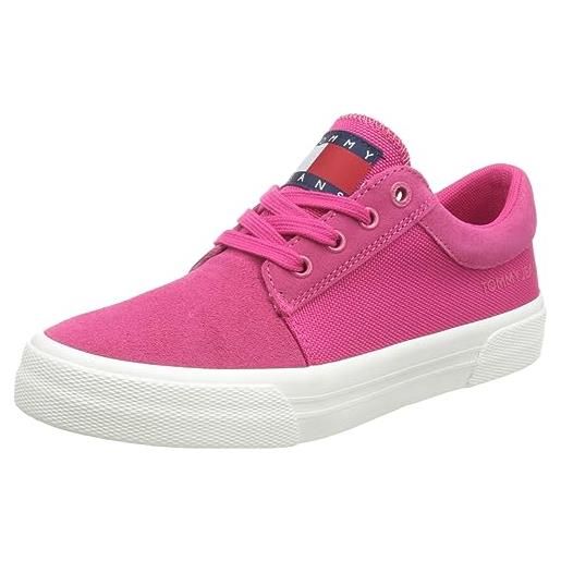 Tommy Jeans sneakers vulcanizzate donna lace up scarpe, rosa (gypsy rose), 39 eu