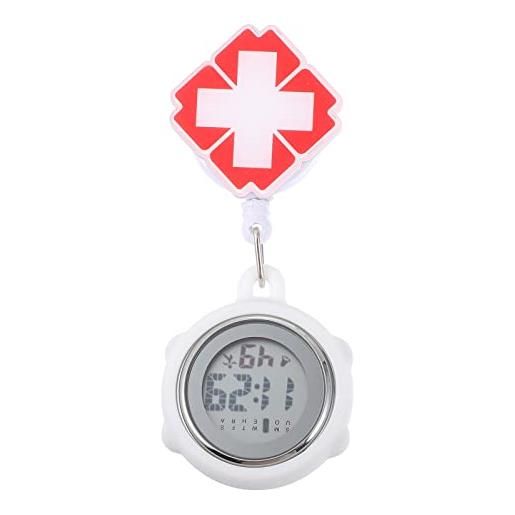 UKCOCO orologio da tasca orologio da dottore orologio spilla orologio con spilla orologi infermieristici per infermieri spilla da orologio da petto da donna medico metallo