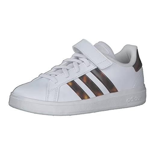 Adidas grand court 2.0 el k, sneaker, ftwr white/pulse mint/beam pink, 31 eu