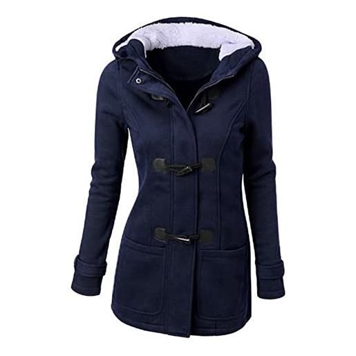 MJGkhiy parka donna invernale saldi cappotto casual caldo parka cappotti in pelliccia cappotti imbottita antivento giubbotti con cappuccio caldo giubbotti con tasche elegante giubbotto teddy fleece