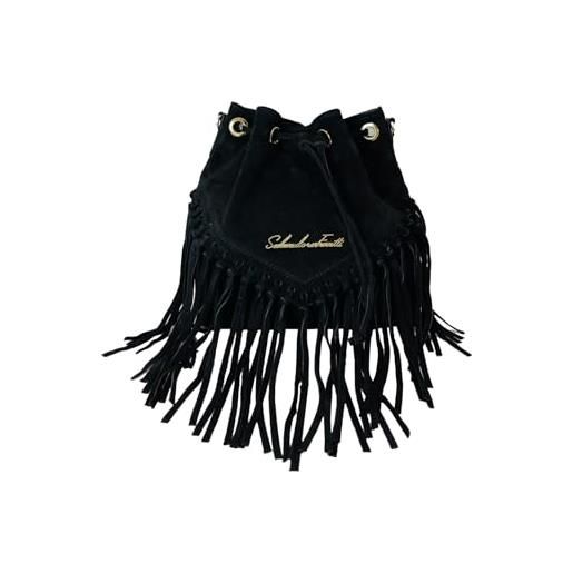 Salvadore Feretti sf0612-borsa, pochette bag donna, nero, m
