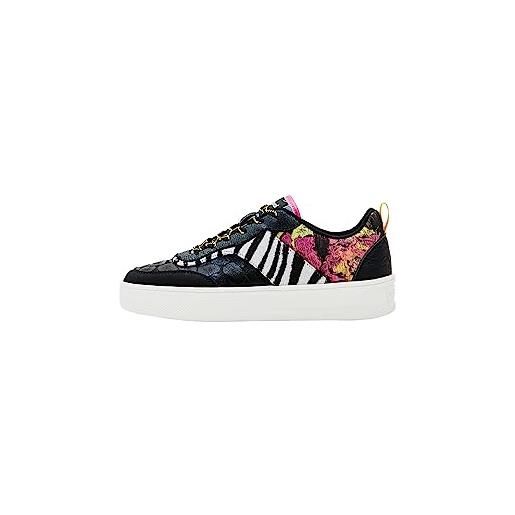 Desigual, shoes fancy patch black donna, nero, 38 eu