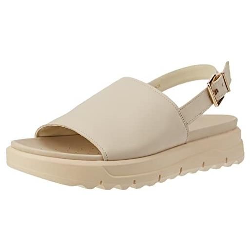 Geox d xand 2.1s, sandal donna, off white, 37 eu