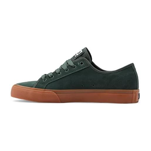 DC Shoes manual le, scarpe da ginnastica uomo, verde foresta, 41 eu