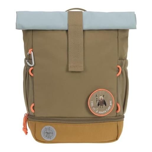 Lässig zaino per l'asilo zaino per bambini rolltop con cinghia pettorale idrorepellente, 11 litri/ mini rolltop backpack nature oliva