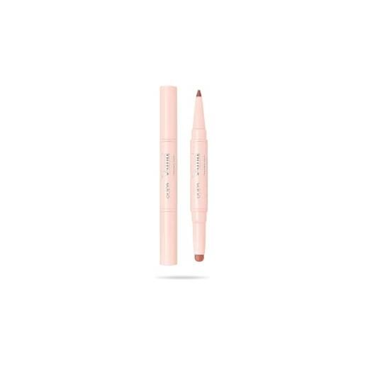 Pupa matita labbra vamp!Creamy duo (007 peach nude) matita labbra contouring & rossetto brillante per labbra più piene e carnose - disponibile in 12 varianti colore