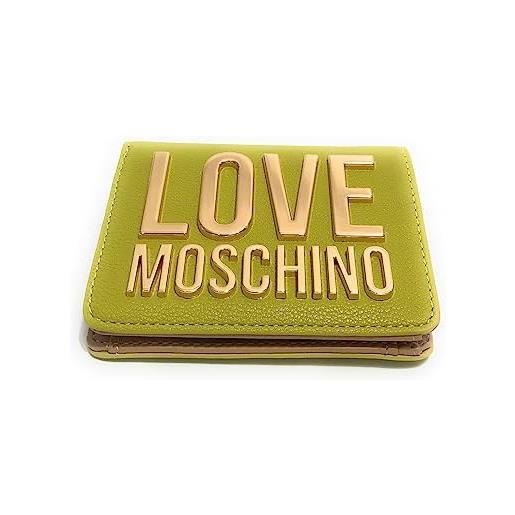 Love Moschino portafoglio donna libretto in ecopelle lime a24mo12 jc5612 verde