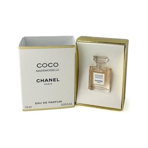 Chanel coco mademoiselle pure profumo 1,5 ml + edp 1,5 ml + sacchetto