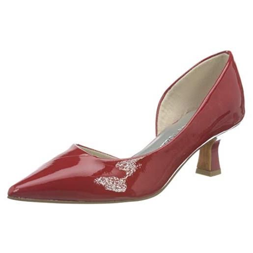 MARCO TOZZI 2-2-22408-26-scarpe, scarpe décolleté donna, brevetto rosso, 37 eu