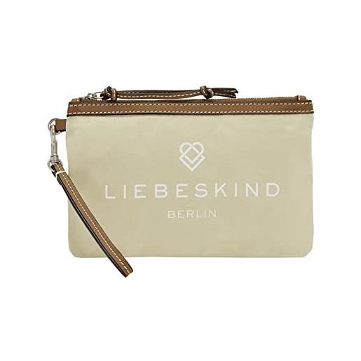 Liebeskind accessori interni in nylon grigio, pouch accessories m donna, beige caldo, medium (hxbxt 14.5cm x 22cm x 0.2cm)