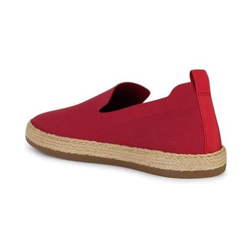 Geox u pantelleria a, espadrille wedge sandal uomo, colore: rosso, 46 eu