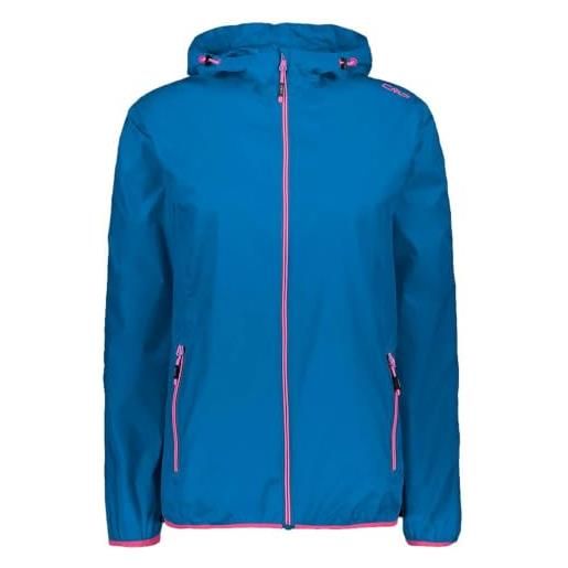 CMP - giacca da pioggia da donna con cappuccio fisso, provenza, 48