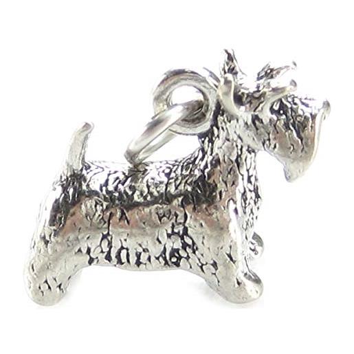 Maldon Jewellery charm in argento sterling scotty dog. 925 x 1 ciondoli per cani scottish terrier
