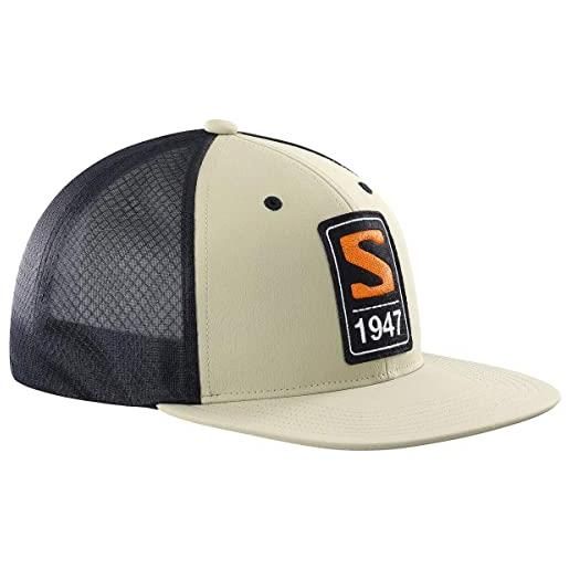 Salomon trucker cappellino unisex, stile audace ma versatile, contenuto riciclato, comfort e traspirabilità