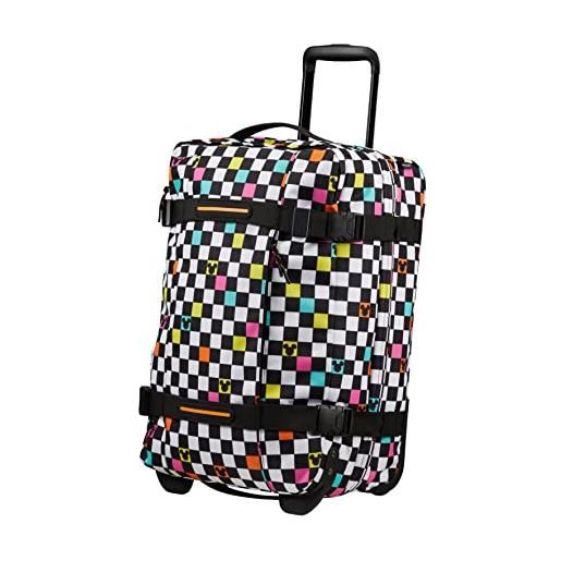American Tourister urban track disney - borsa da viaggio con 2 ruote, 55 cm, 55 l, multicolore (mickey check), multicolore (mickey check), s (55 cm - 55 l), bagagli per bambini