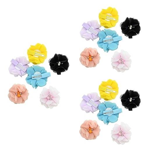 minkissy 18 pollici fermagli per in chiffon rosa perline fiore fermagli per fermagli per in chiffon nero mollette nere regalo i fiori bambino che fa i primi passi