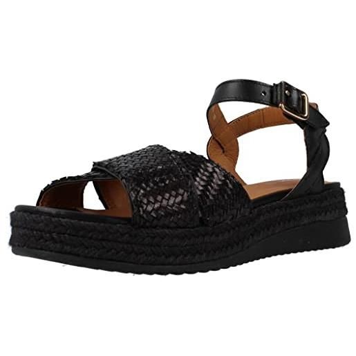 Geox d eolie, espadrille wedge sandal donna, marrone, 37 eu