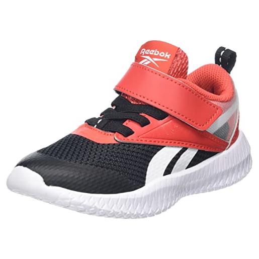 Reebok flexagon energy alt 3.0, sneaker, core black/dynamic red/ftwr white, 30 eu