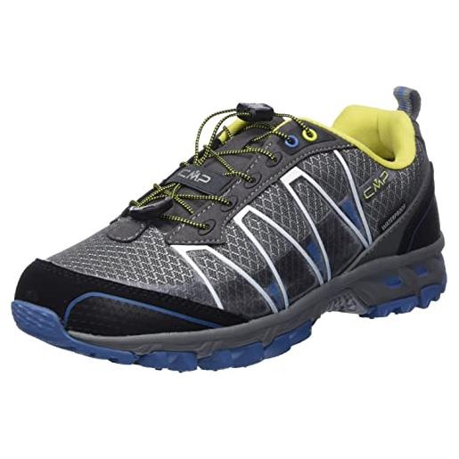 CMP altak trail shoes wp, scarpe da corsa uomo, graffite-dusty blue, 46 eu