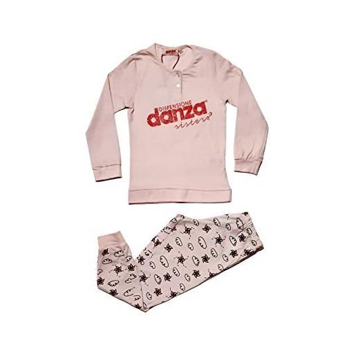 Dimensione Danza pigiama bambina e ragazza serafino lungo due pezzi vari articoli (rosa (b2dd22105k), 8-10 anni)