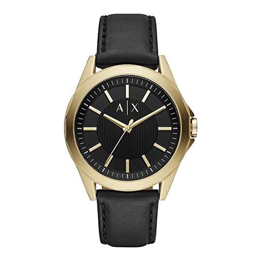 Armani Exchange orologio al quarzo analogico da uomo Armani Exchange con cinturino in pelle ax2636