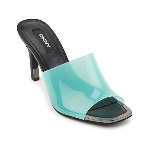 DKNY, sandali con tacco donna, trasparente pastello multi bronx, 38.5 eu