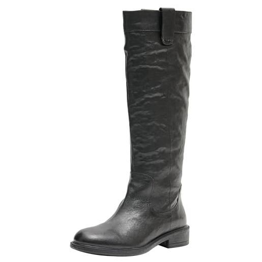 Geox d catria, knee high boot donna, schwarz, 36 eu