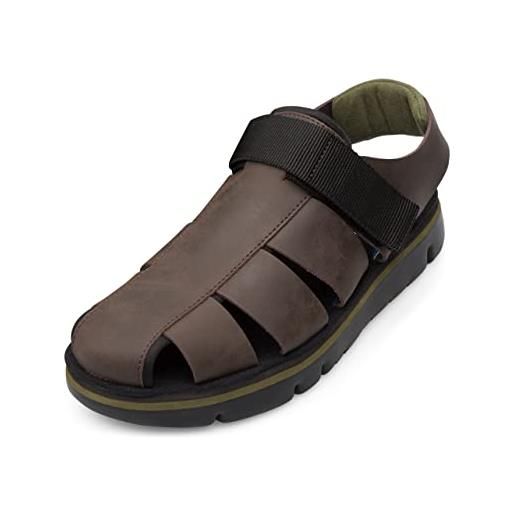 Camper oruga sandal-k100285, sandali piatti uomo, dark brown, 41 eu