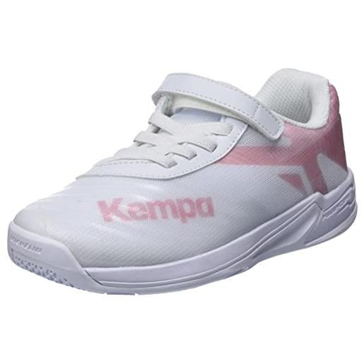 Kempa wing 2.0 junior, scarpe da ginnastica, bianco rose cloud, 28 eu