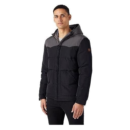 Wrangler puffer jacket giacca, dark matcha, xxl uomo