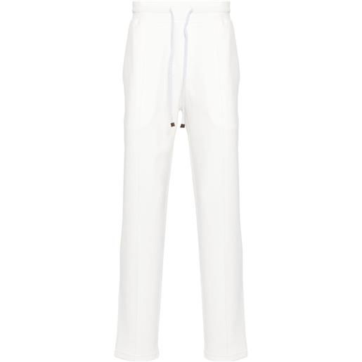 Brunello Cucinelli pantaloni sportivi con coulisse - bianco