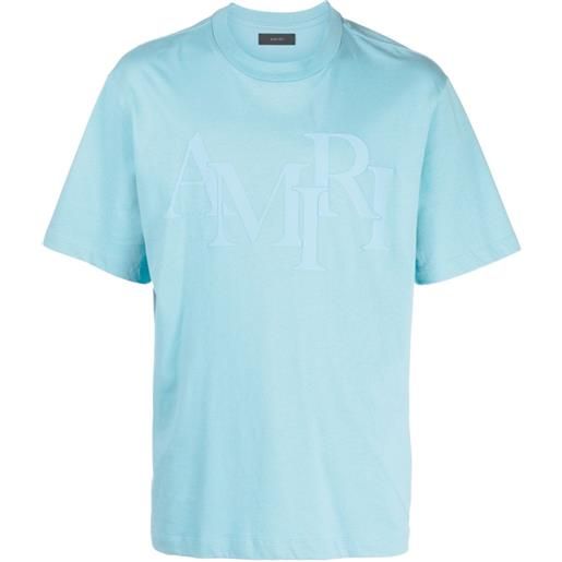 AMIRI t-shirt con applicazione staggered - blu