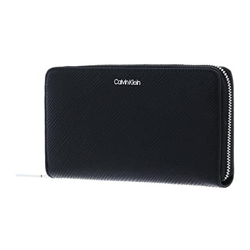 Calvin Klein elevated za wallet lg saff k60k610266, portafogli donna, nero (ck black), os
