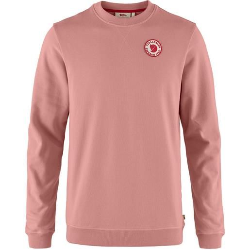 Fjällräven 1960 logo badge sweatshirt rosa s uomo