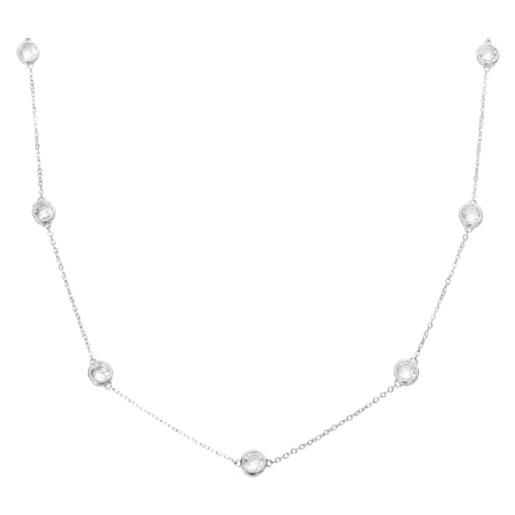 Liu Jo Jeans liu-jo collana in acciaio colore silver con 5 cristalli colore bianco. Lj2130 marca, estándar, metallo, nessuna pietra preziosa