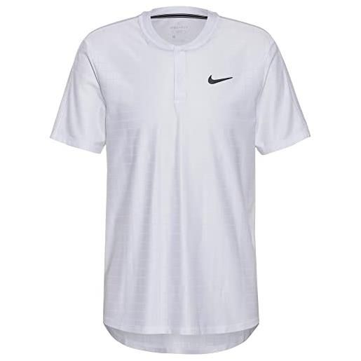 Nike m nkct df advtg polo, white/white/black, xl uomo