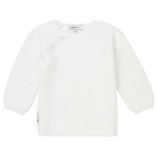 Noppies u cardigan knit ls pino, bianco (white c001), 62 (taglia produttore: 56) unisex-bimbi