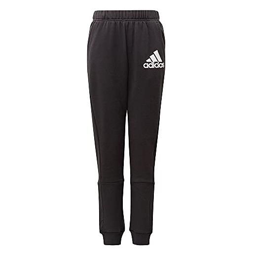 adidas gj6625 b bos pant pantaloni sportivi bambino black/white 5-6a