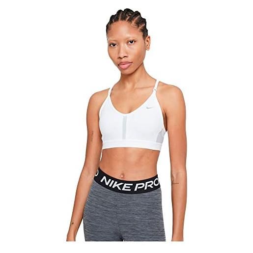 Nike dry fit indy v-neck, reggiseno donna, black/black/black/white, xs