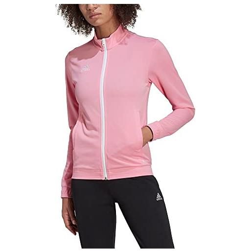 adidas entrada 22 track top giacca, semi pink glow, xs donna