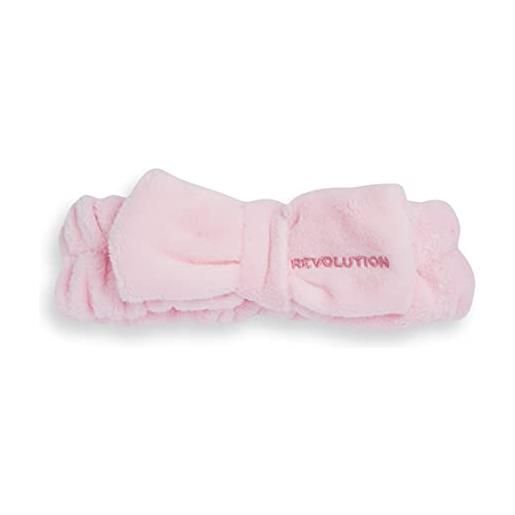 Revolution Skincare London, grazioso fiocco rosa, fascia