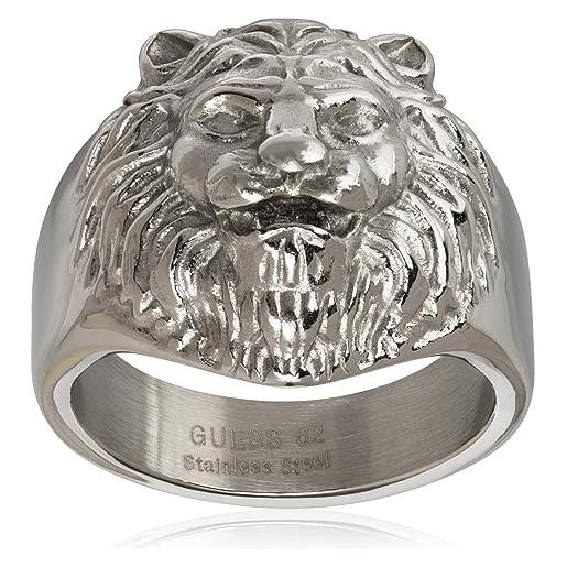 Guess anello da uomo collezione lion king. Anello in acciaio con testa leone. Misura: 20. La referenza è jumr01307jwst60