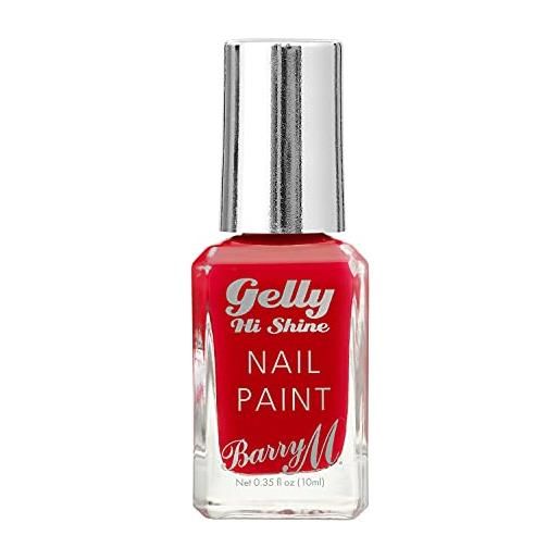 Barry M cosmetics gelly hi shine gel nail paint, shade red, hot chilli