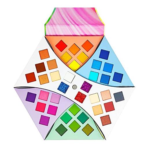 HQDA palette di ombretti da 40 colori matte glitter neon eyeshadow rainbow color board shimmer professional eyeshadow palette cosmetici