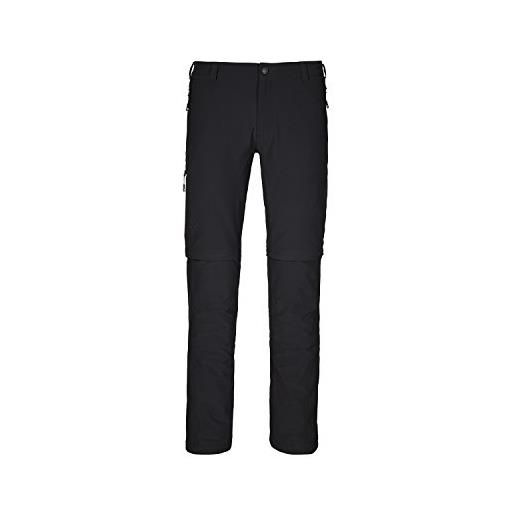 adidas schöffel koper, pantaloni divisibili con zip da uomo, uomo, pants koper zip off, black, 28
