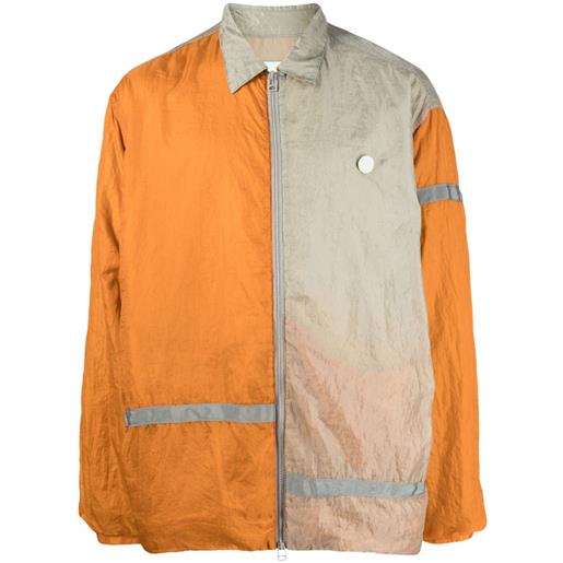 OAMC camicia re: work con inserti a contrasto - arancione