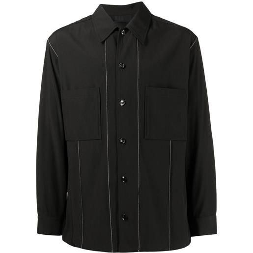 3.1 Phillip Lim camicia con colletto convertibile - nero