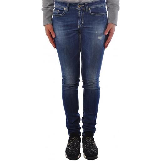 Dondup jeans gamba stretta tessuto elasticizzato vita alta